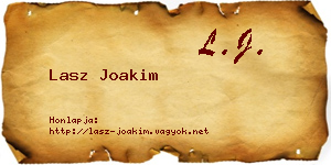 Lasz Joakim névjegykártya